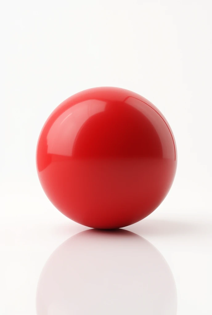 Small red ball with white bg