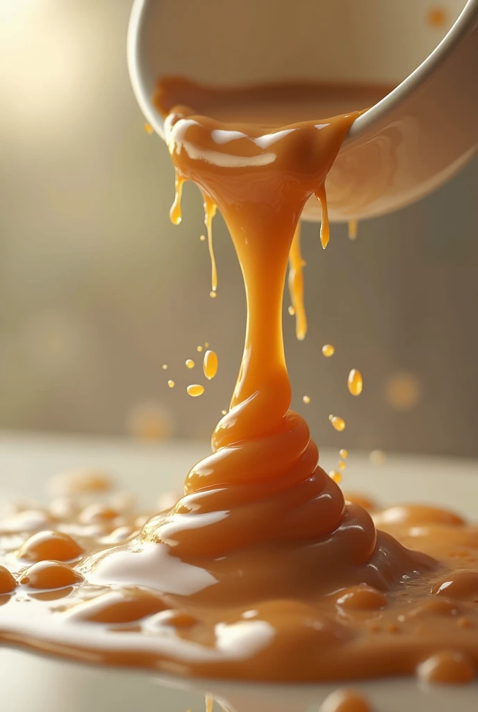 sticky milk coffe