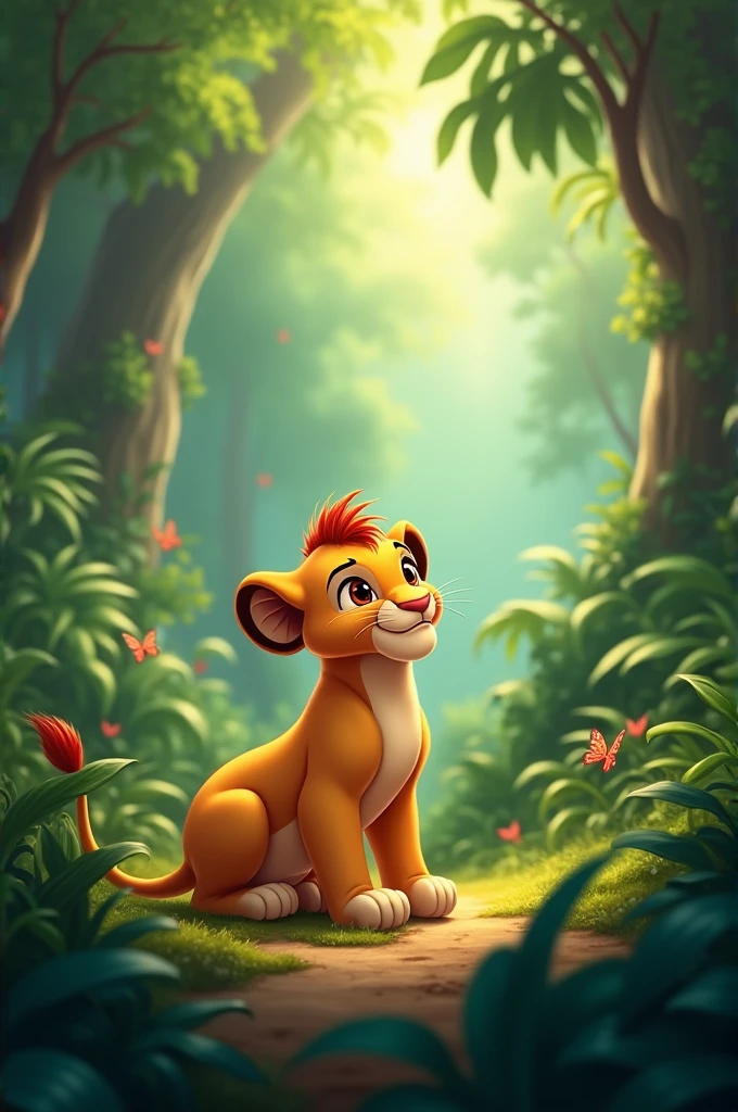 Ek ghana jungle tha jisme ek chota cute simba rehta tha 