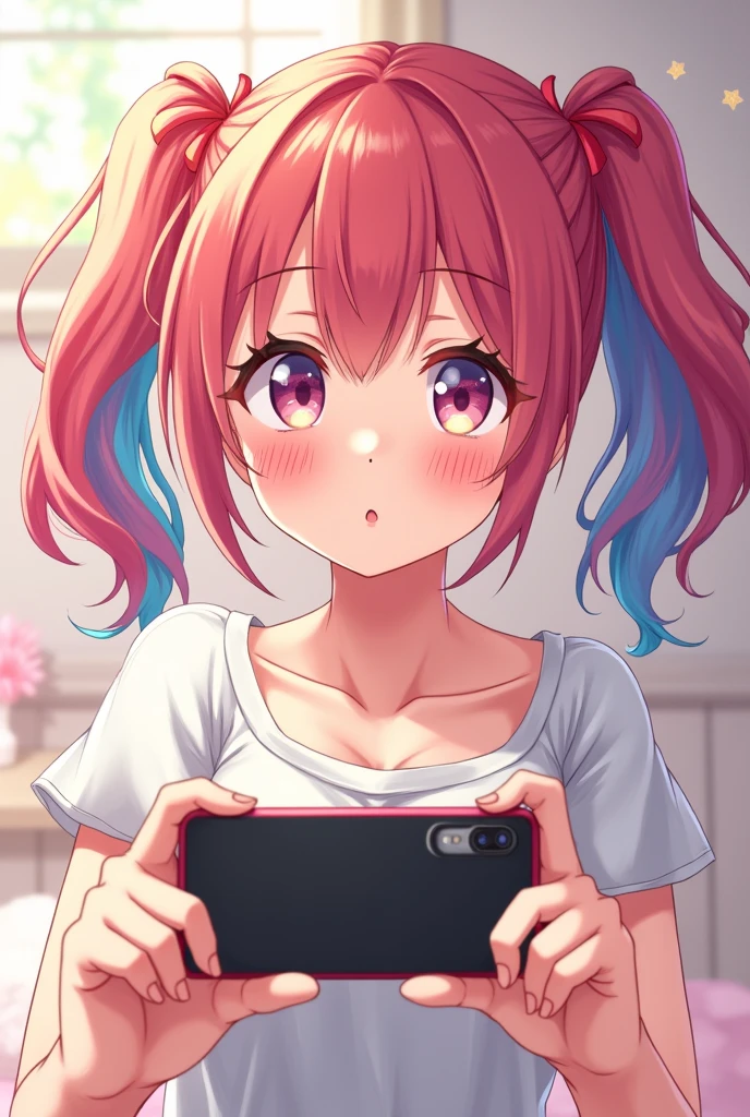Gambar cewe anime selfie genit