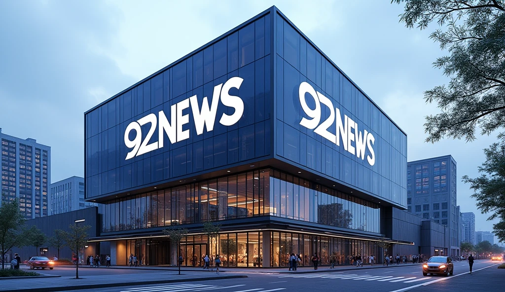 92 news head office building with 92 news trade mark logo