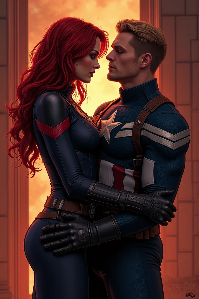 Black widow sex with captain America