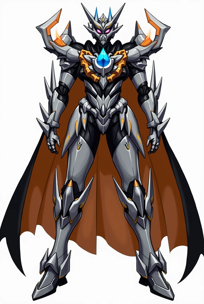 Overall Design
Asymmetrical Design
Kamen Nizer Hamel features an asymmetrical design with distinct differences on each side. One shoulder has a sharp, mechanical armor with protruding spikes, while the other side is smooth and streamlined. This asymmetry symbolizes the character's complex nature and powerful abilities.
Color Scheme
The primary colors are gray, black, and white, with irregular accents of orange and indigo lines or patterns. This color scheme enhances the character's sharpness and energy.
Shoulder Armor
Each shoulder has a unique design. One shoulder features protruding, sharp spikes, while the other side has a more streamlined, mechanical look. Additionally, the character's right shoulder is adorned with a heavy, black cape, lined with orange on the inside. The cape adds a sense of majesty and gravity to the character, with energy effects that are visible when it moves.
Spiked Details
The body is decorated with sharp, spiked details that serve both defensive and offensive functions. These spikes are designed to look mechanical while also having an organic feel.
Harmel Driver (Transformation Belt)
Design
The Harmel Driver features a large central crystal core that shines in orange and indigo. The belt itself is black with intricate mechanical parts.
Transformation Mechanism
Crystal Core
The central crystal core can be rotated by hand, initiating the energy release that triggers transformation. As the core spins, the entire belt lights up, accompanied by sound effects.
Kondum Golbo
The transformation item, Kondum Golbo, fits into a slot at the bottom of the belt. Inserting the Golbo causes parts of the belt to expand and simulate the flow of energy.
Side Mechanisms
Spiked Energy Cartridge
On the right side of the belt, there is a cartridge for energy charging. This cartridge can be removed and customized with additional parts, enhancing the belt's power during combat.
Energy Lever
Located on the left side, this lever is used to charge up fo