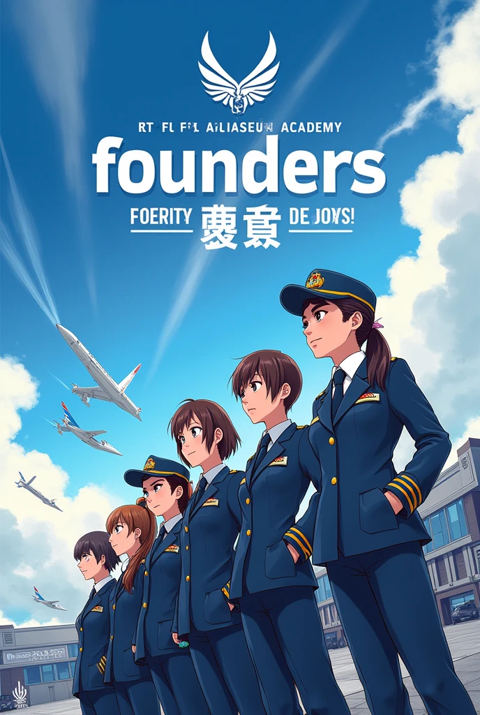 18th year founders day celebration poster for fly air aviation academy 