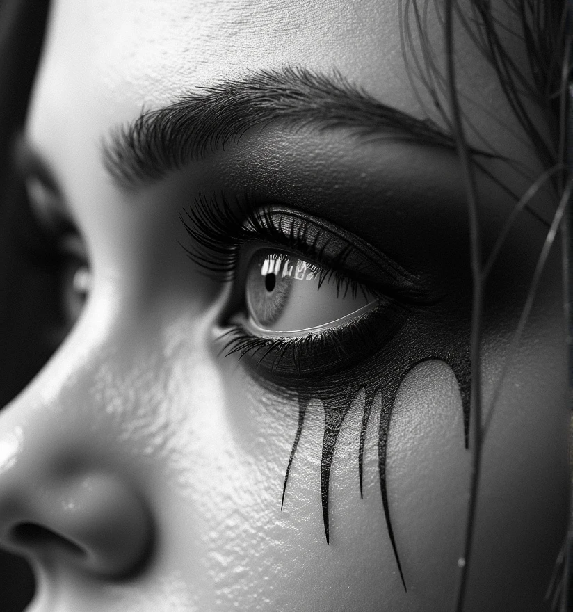 Make a designer promotional art ￼with a value of 25 per photo, use black and white 3d colors, put digital elements into art