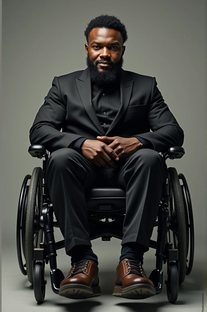 Handsomeblack manin a wheelchair