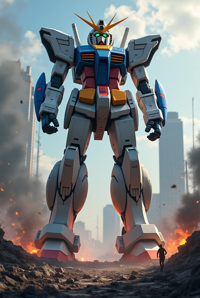 A gundam full of technological sense is destroying the world