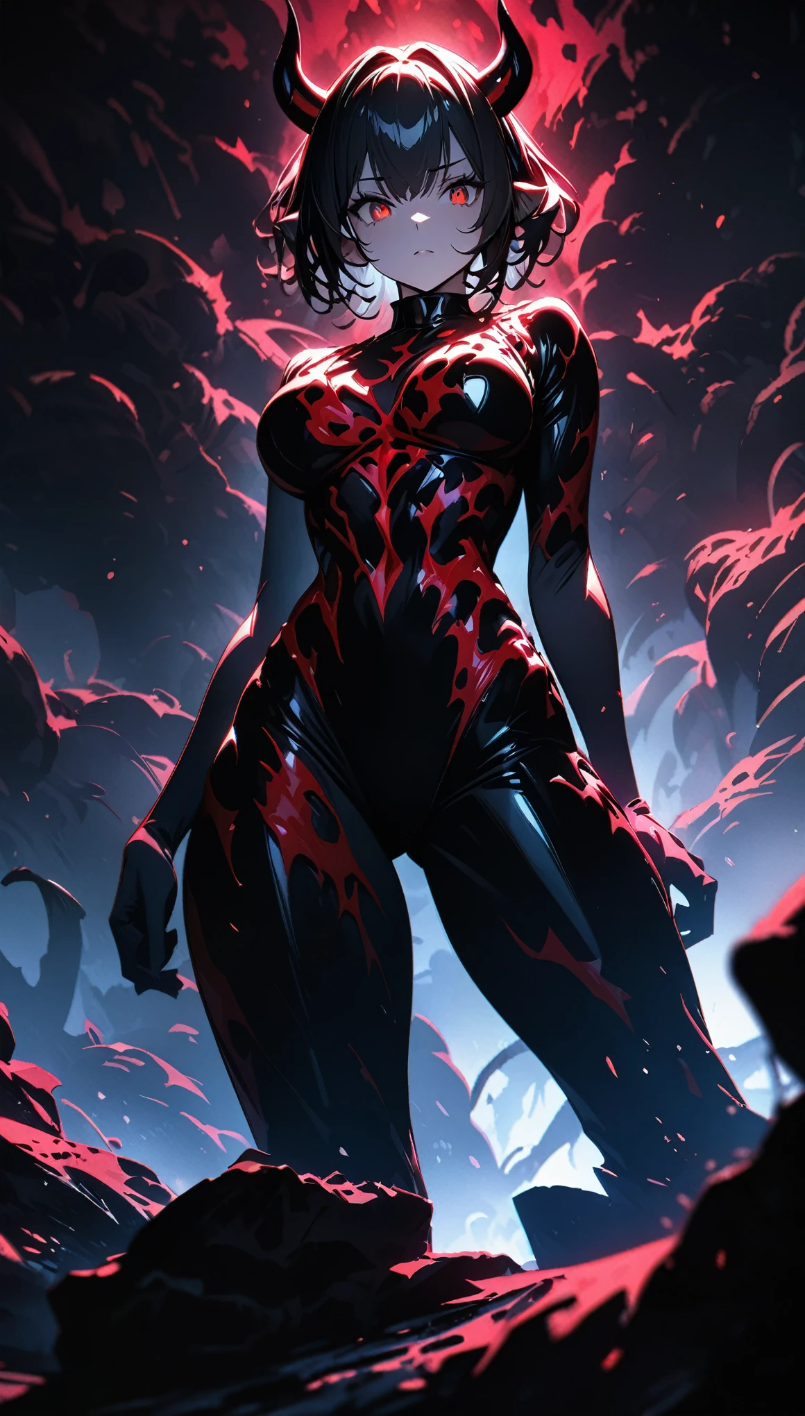 highly detailed full body portrait, erotic pose, beautiful succubus, wearing a metallic dripping liquid bodysuit, silver fluid bodysuit, red fluid bodysuit, vfx film, flowing liquids, fluidic dynamics, 3 d fluid simulation render, octane redshift, schlieren flow visualisation, swirling liquids, red and silver color palette 8k, abstract liquid, fluid simulation, ultra detailed, (masterpiece), (best quality), (detailed lighting) (anatomically correct), (hyper-intricate-fine-detailed), (beautiful-face-detailed), (beautiful-eyes-detailed), (high res), (accuracy), 8k, (raytraced), UHD