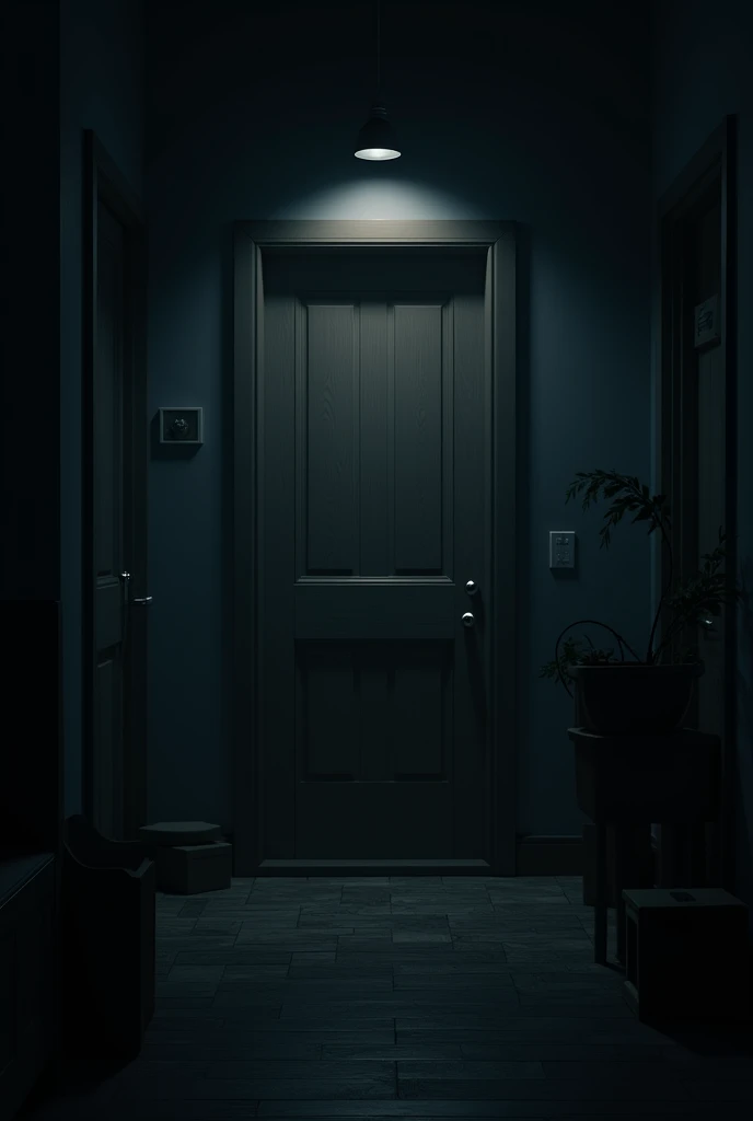 night time inside close the door picture
