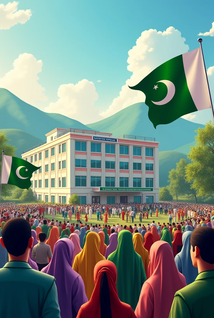 Create A picture Of 14 August Independence Day With Hospital name Farkhanda Zia Family Medical And Surgical Hospital Oghi