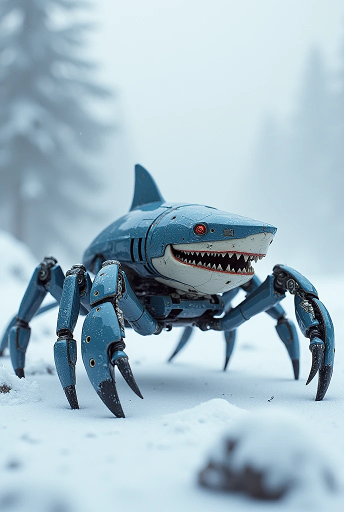 1 crab, Robot Crab，Shark head, Snow crab