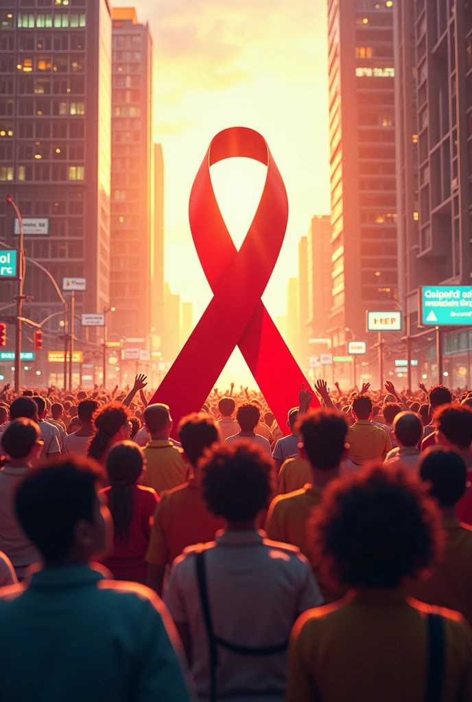 Generate image which concludes HIV diesease