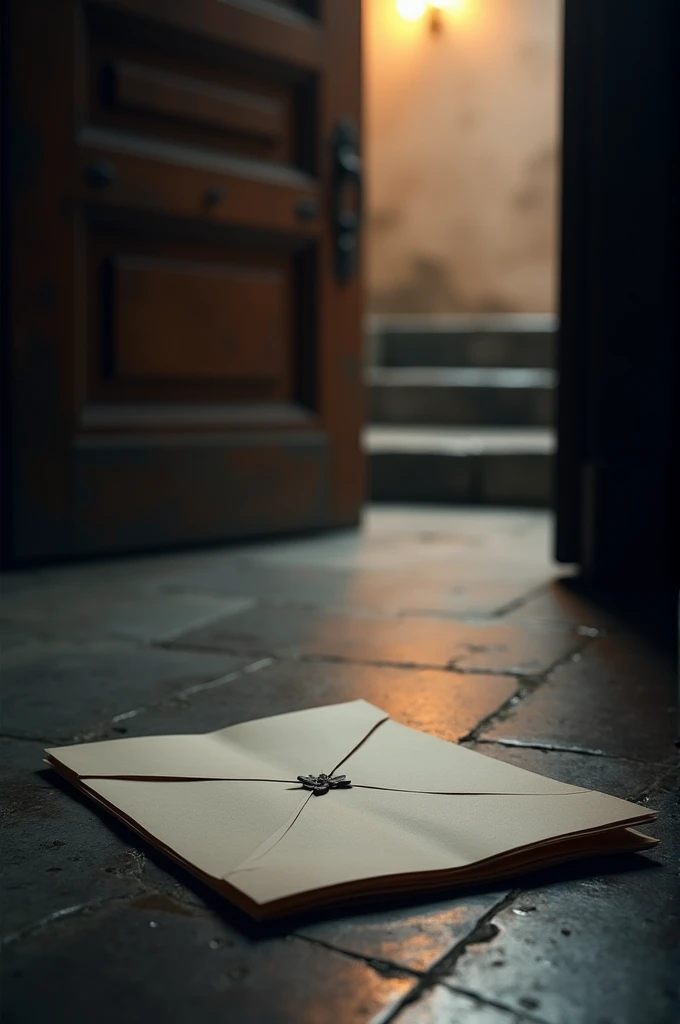 A letter was found lying in front of the door