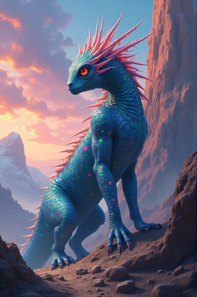 Give a fantasy image of species that not in earth