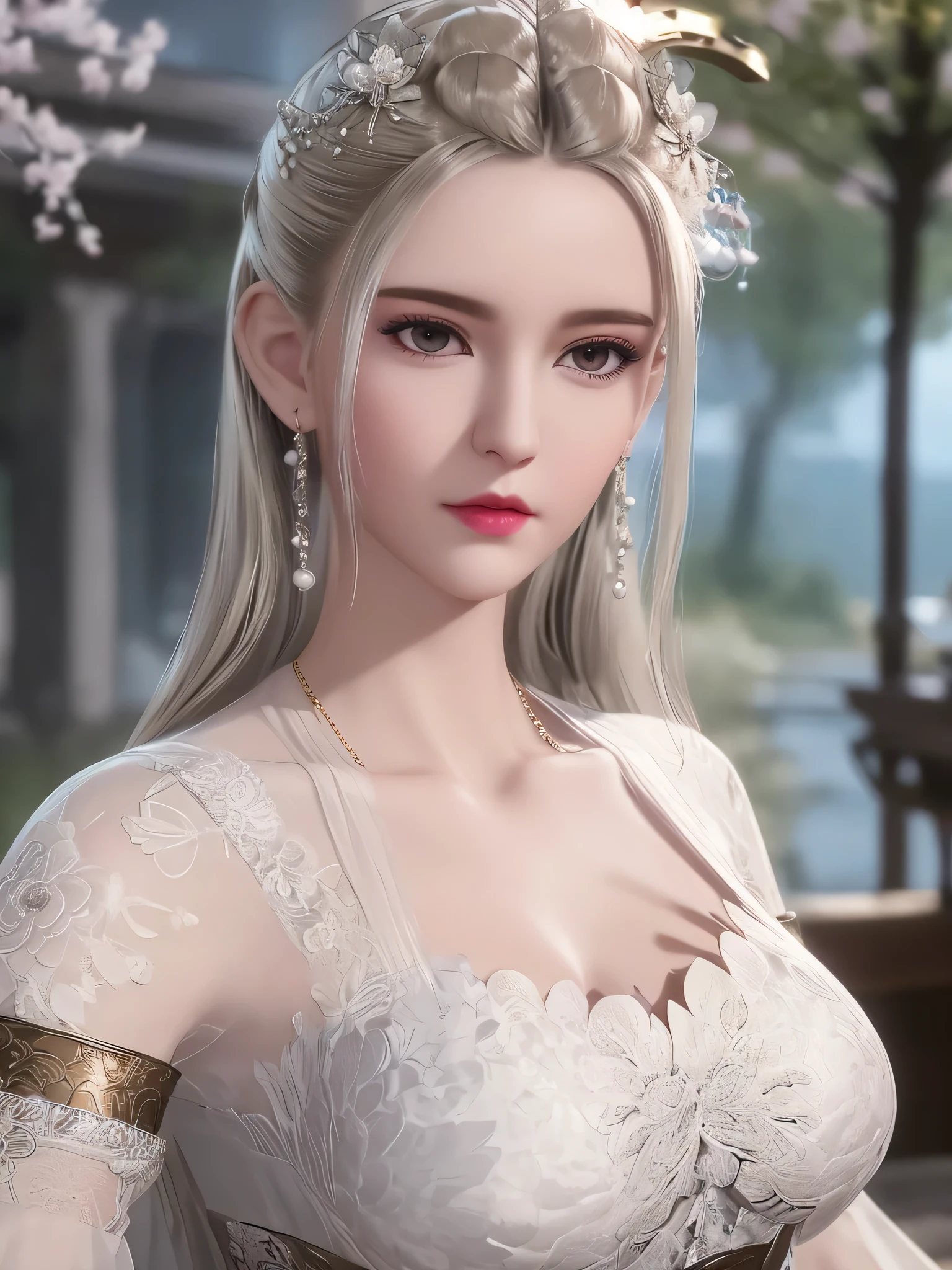 ultra realistic 8k cg, flawless, clean, masterpiece, professional artwork, famous artwork, cinematic lighting, cinematic bloom, perfect face, beautiful face, fantasy, dreamlike, unreal, science fiction,   lace, lace trim, lace-trimmed legwear, luxury, jewelry, diamond, gold, pearl, gem, sapphire, ruby, emerald, intricate detail, delicate pattern, charming, alluring, seductive, erotic, enchanting, hair ornament, necklace, earrings, bracelet, armlet,halo,autumn,
(,1girl, pov,best quality, )  , (,1girl,  solo, large breasts, looking at viewer,  cherry blossoms,     ) 