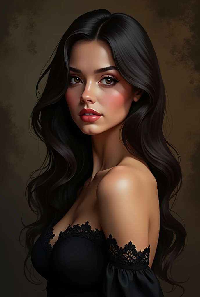 Create a sexy brunette mid 20s