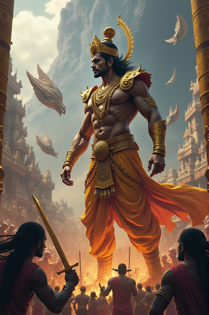 Lord Ram battle of lanka 

