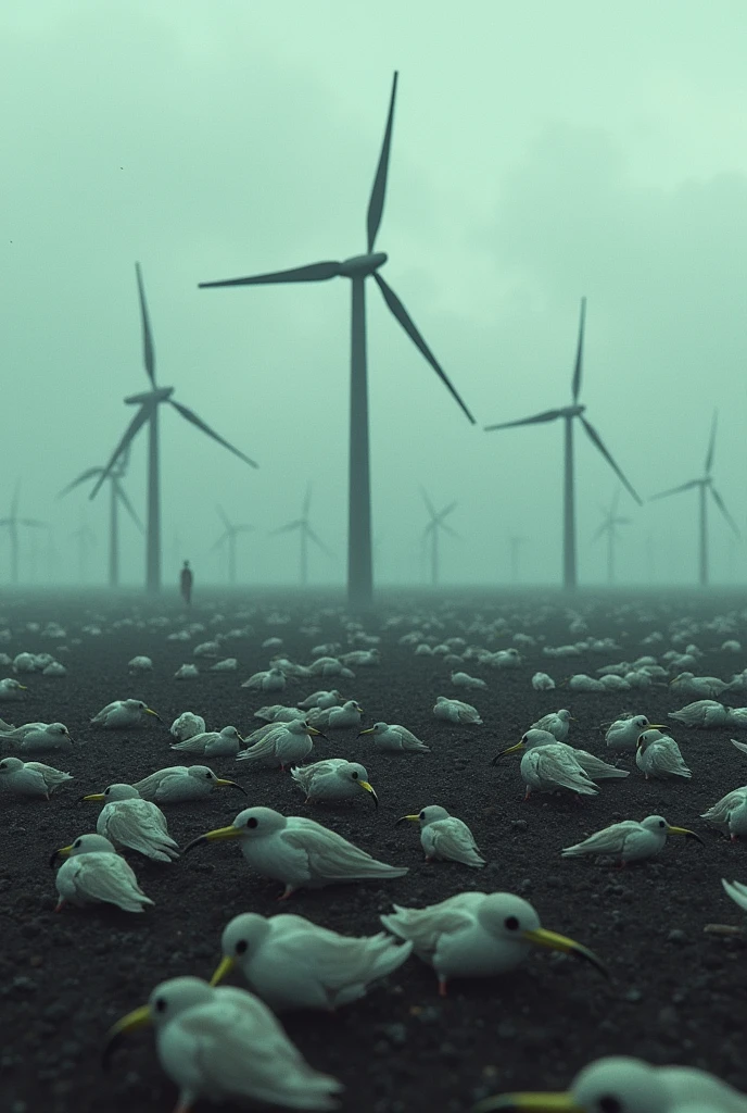 Wind turbines kill masses of birds