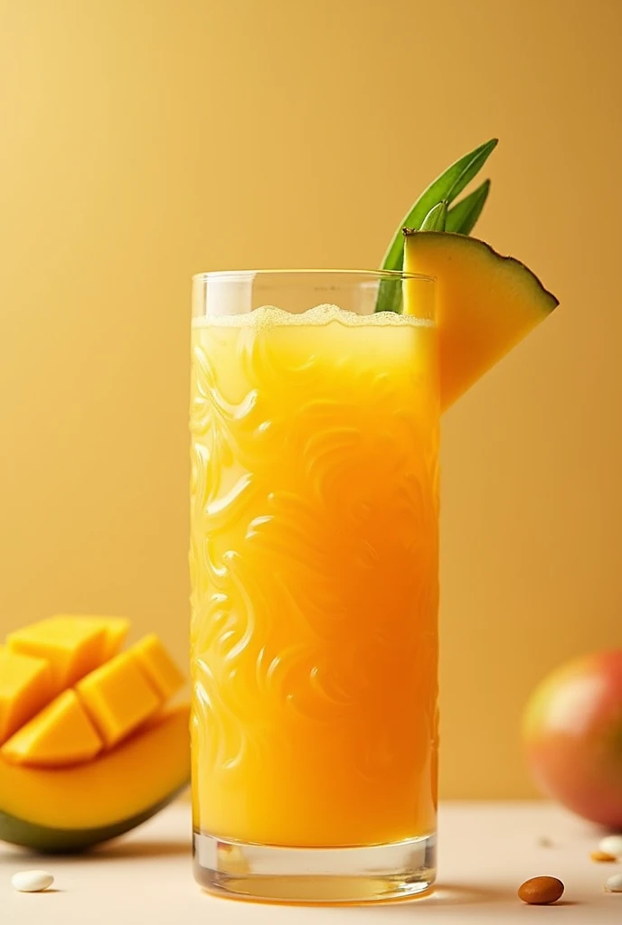 Mango juice with an interesting and unique texture