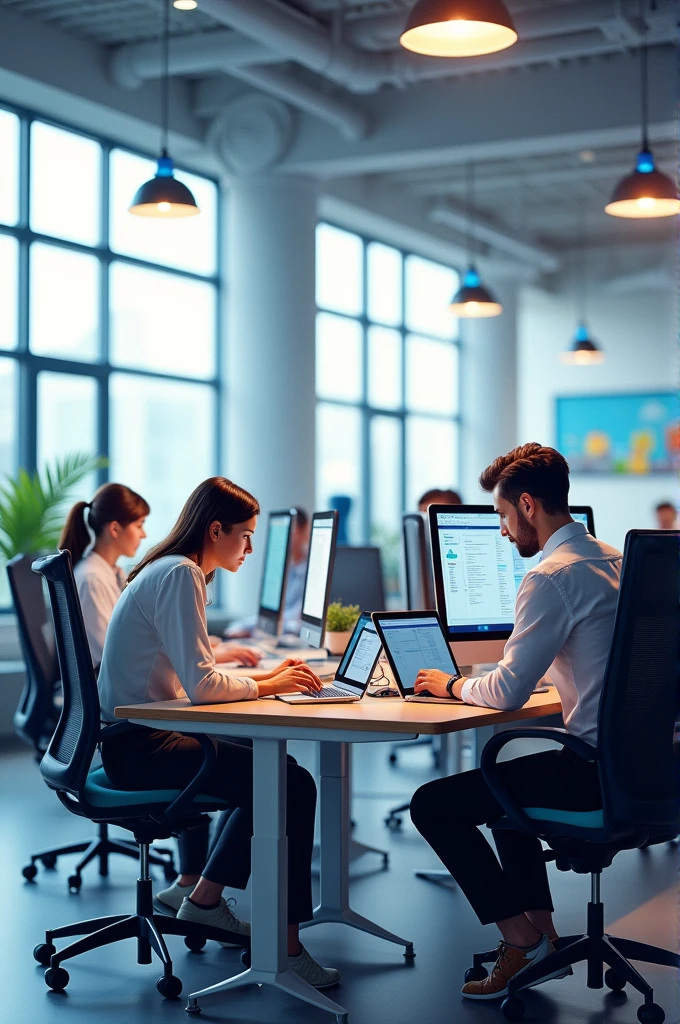 Computer lab at office