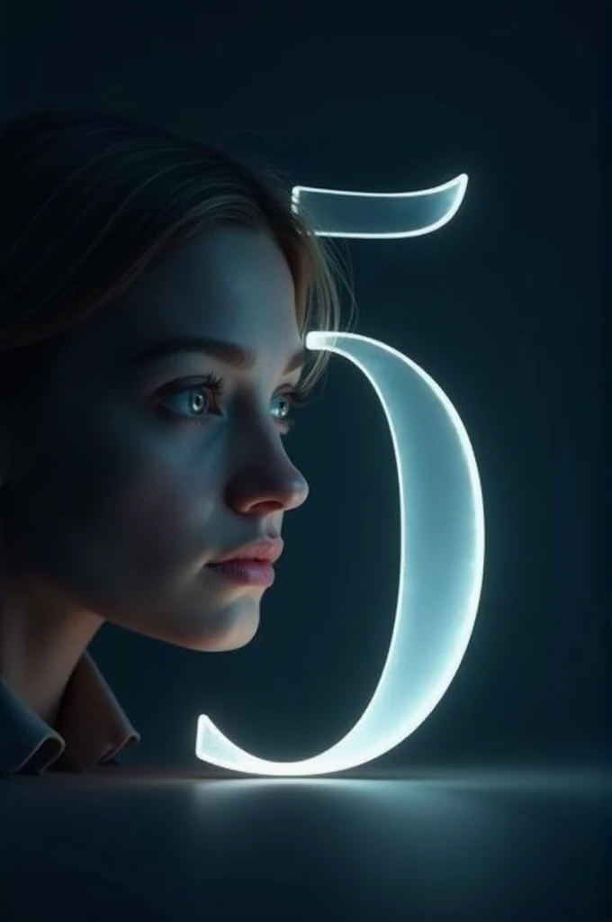 @Ariyan Emon:The background should be a dark gradient to keep the focus on the letter and the person. Ensure that the lighting gives a soft glow to the edges of the 3D letter and casts subtle shadows to add depth