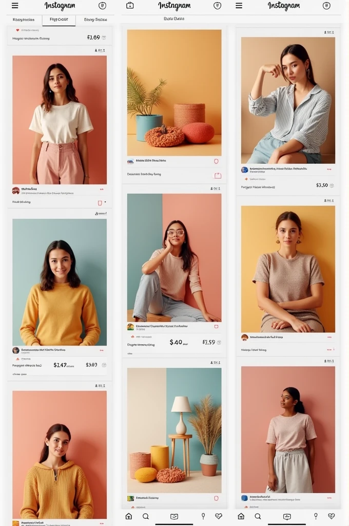E-commerce instagram profile