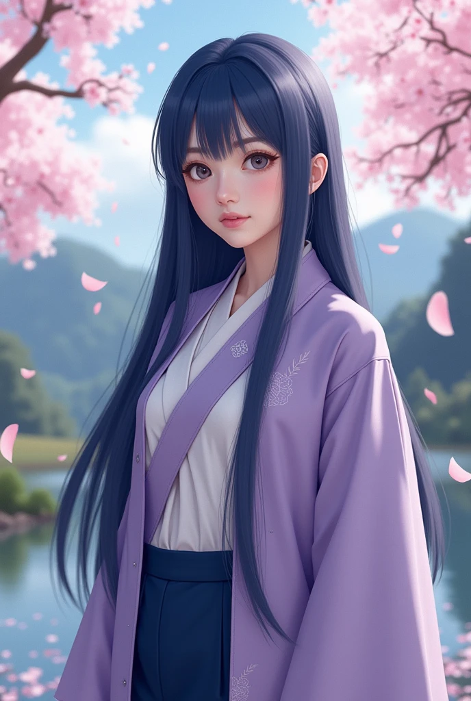 Mahalini Indonesian singer cosplaying as Hinaga Hyuga