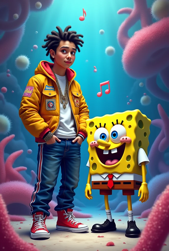 Natanael Cano and Sponge Bob