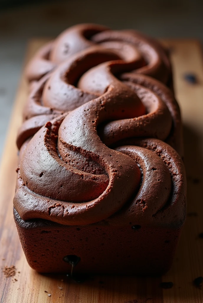 Chocolate bread with a unique and interesting texture