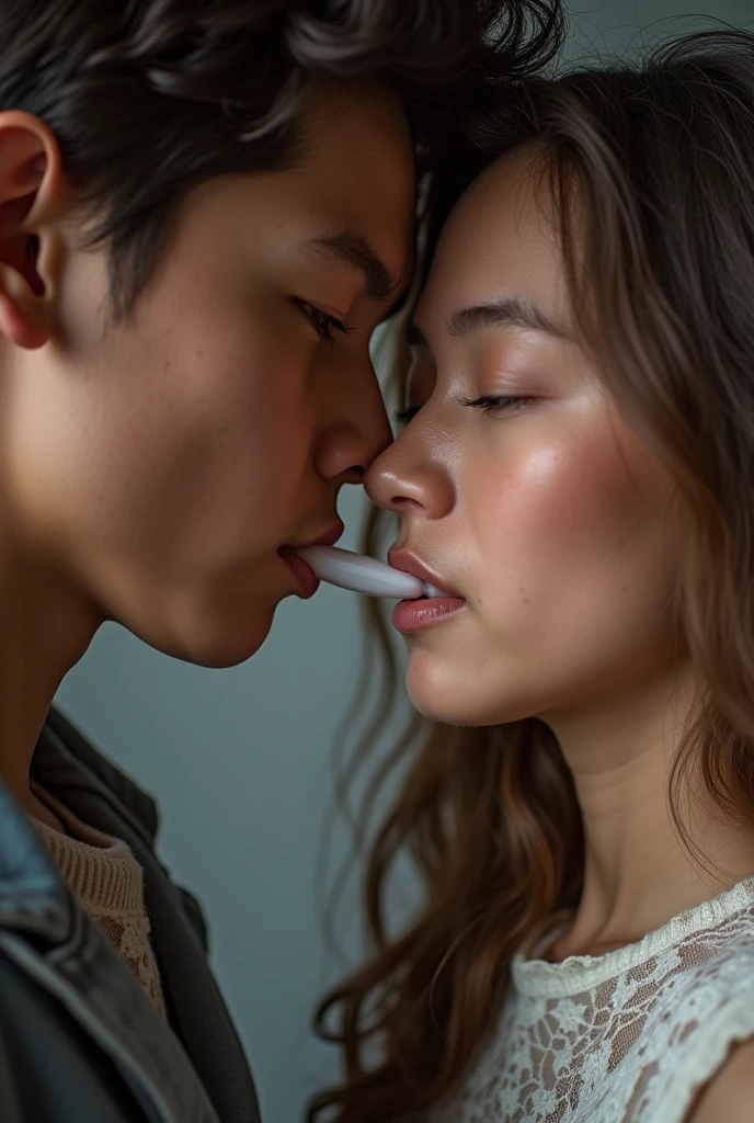 boy fucked a girl , She opens her vagina and inserts a penis