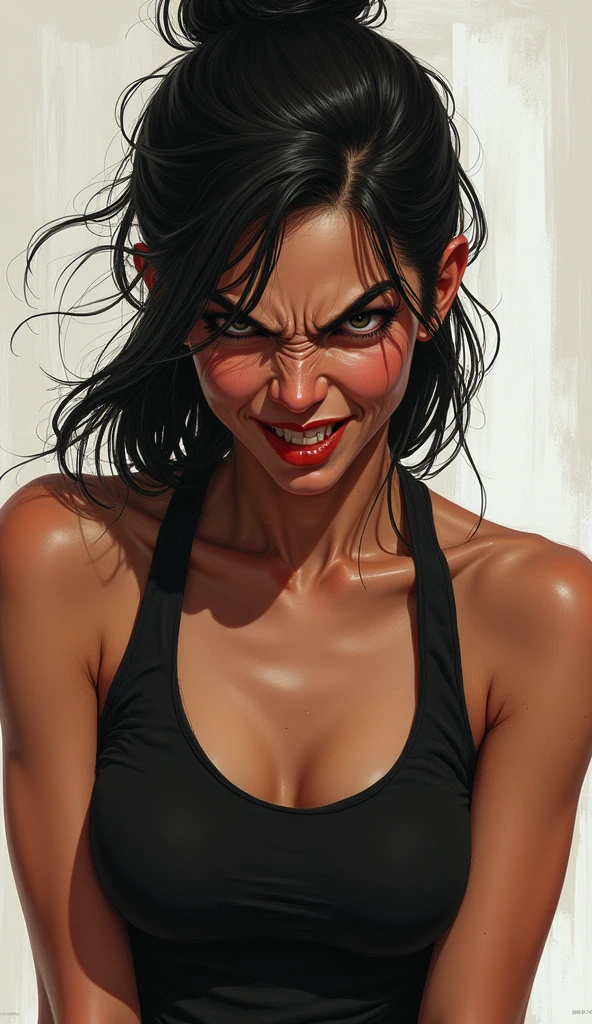 Create a girl.make her angry.more angry