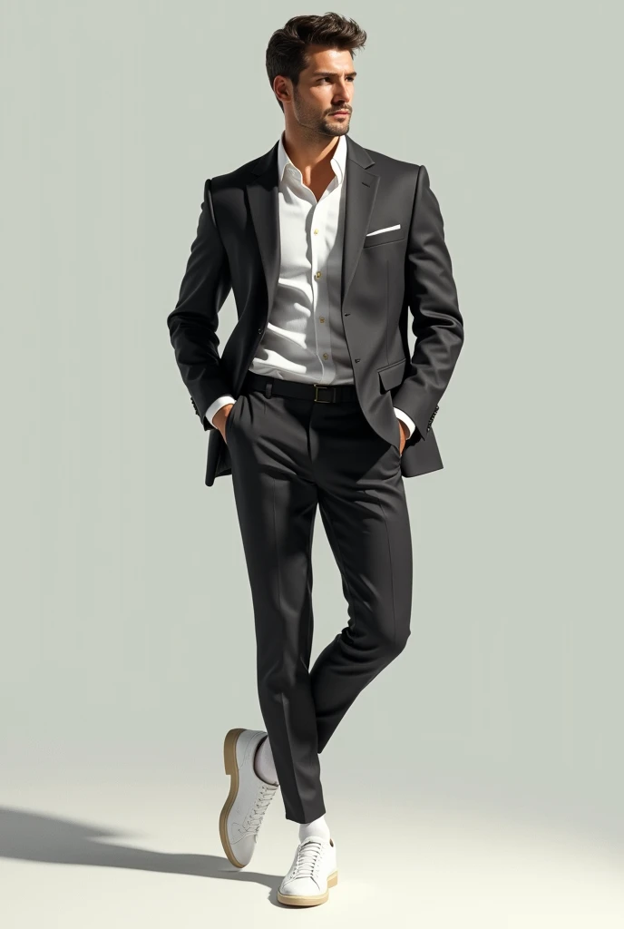 Handsome man wearing white socks