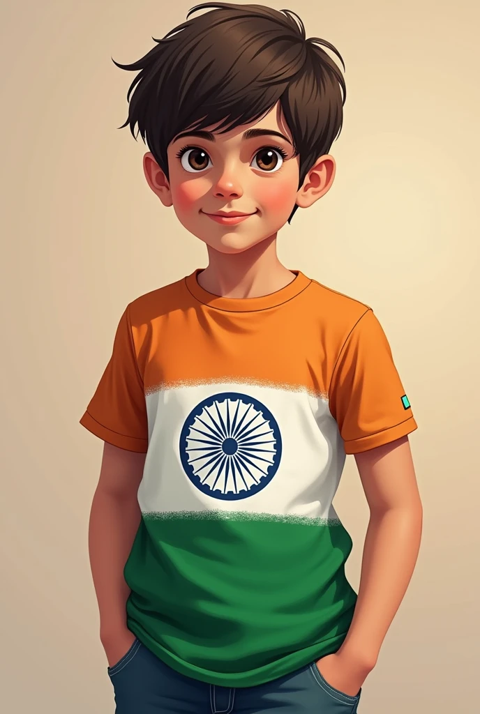 Ayushgupta 13 year old boy Indian flag independence day