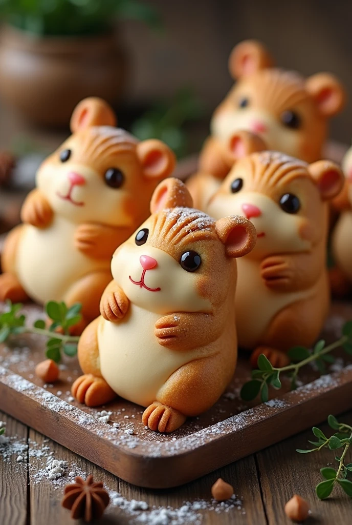 Hamster shaped cookies