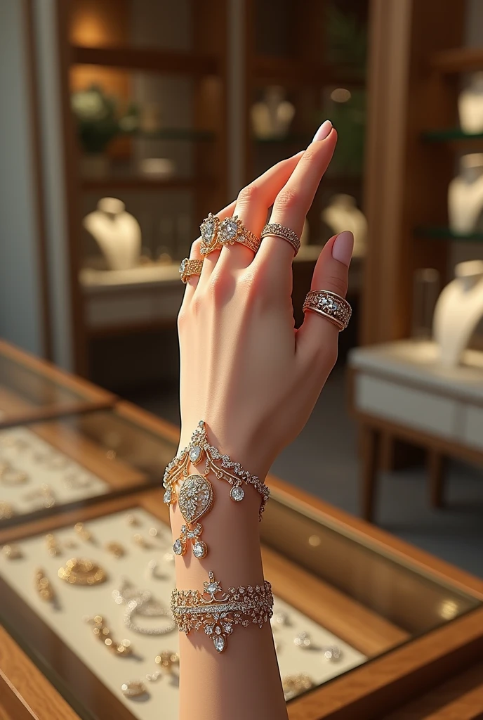 hand, decorations, jewelry store, bracelet 