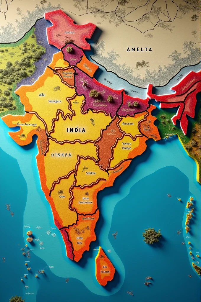 Map of British India Animated