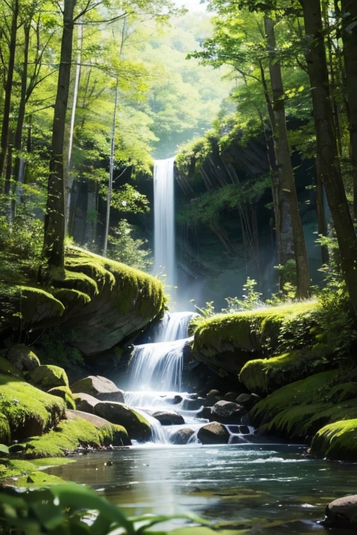 Highest quality、masterpiece、Lush forest
