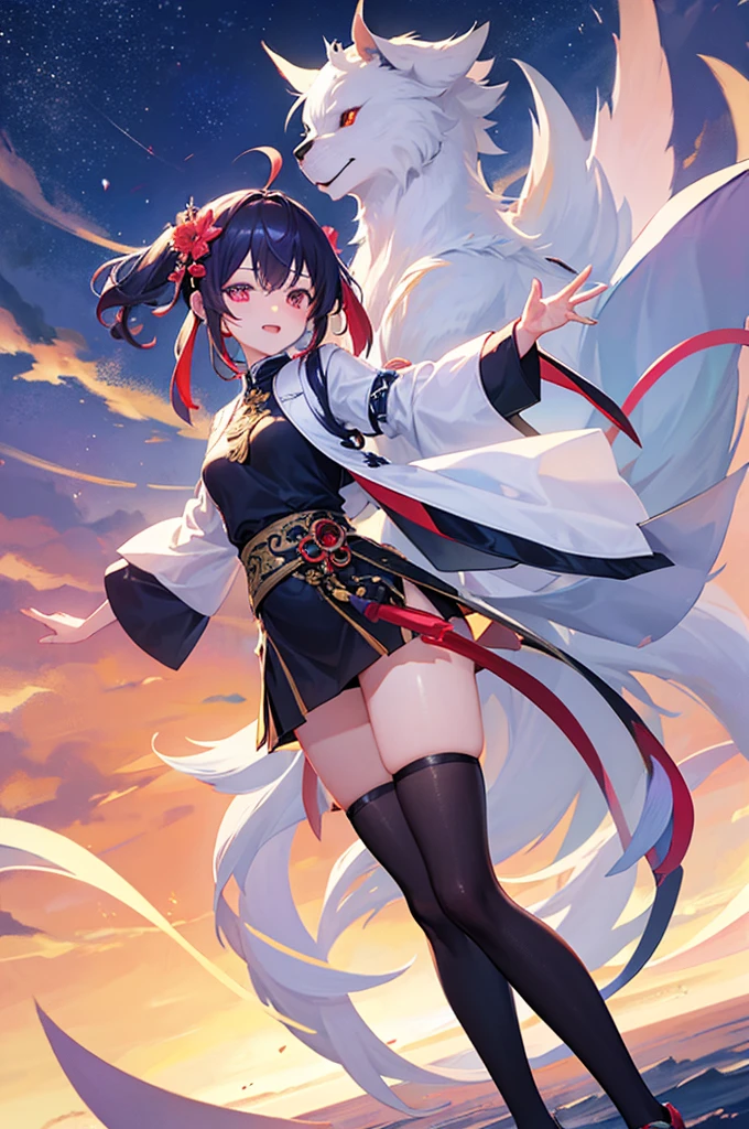 keqingGenshinImpact_10、Double tail