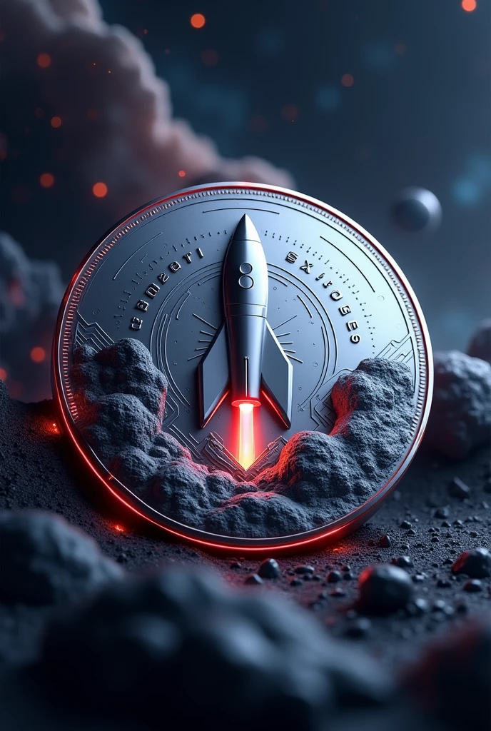 An nft coin that space x would be obsessed to buy.. Make it futurelistic and 3d