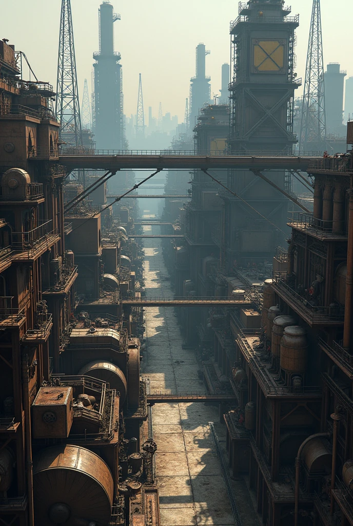 a realistic factory environment