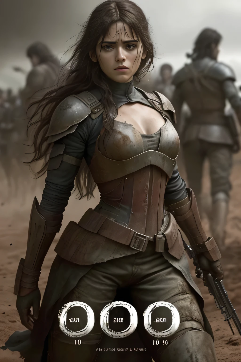 The 100..the Serie, beautiful teenager, battle pose