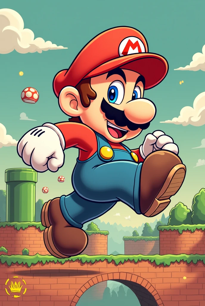 Mario Bros Character Letter C