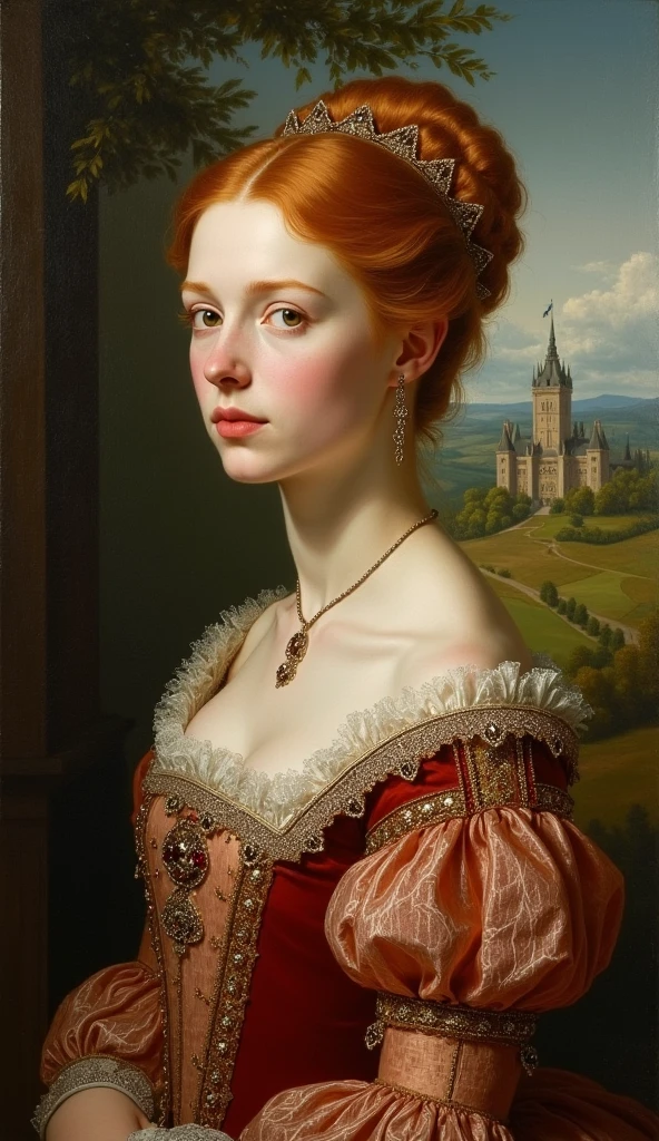 Young and beautiful Mary Stuart