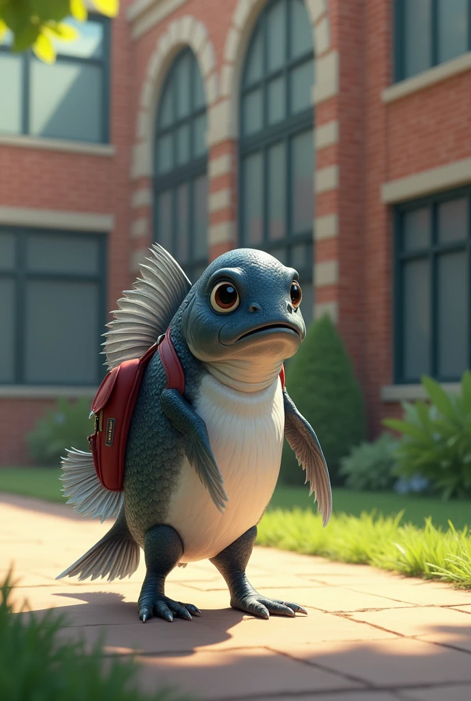 The black-chinned tilapia walked to school.