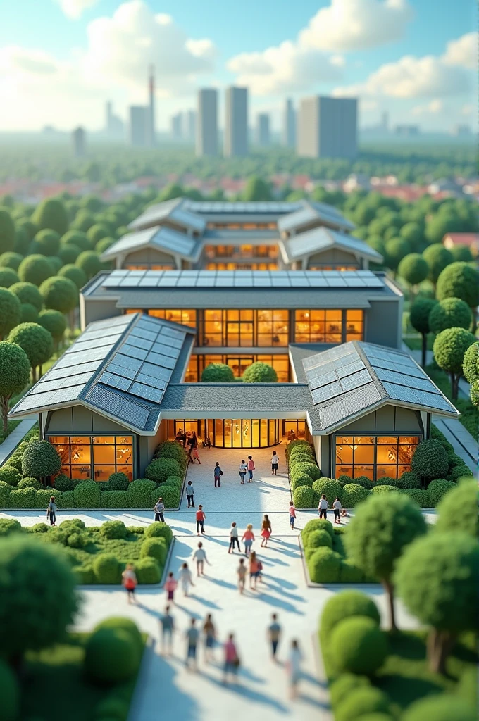 School model on industry and environment