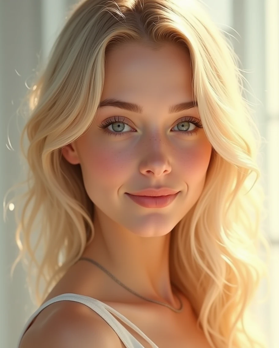 Young woman, blonde, Young, high quality