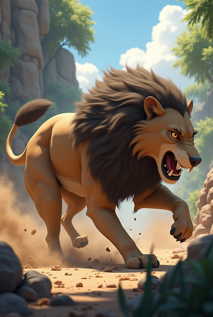 Bhediye ne Sher ko maar Dala animation