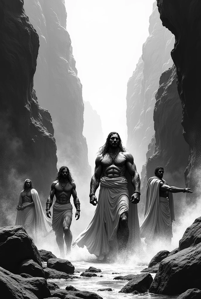 Illustration of Greek Mythology ,black-and-white