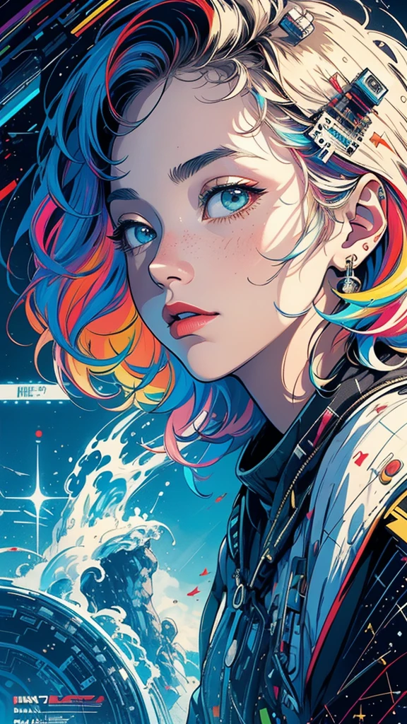 (((masterpiece, highest quality))),(((solo:1.2))),(((1girl:1.2))),32k wallpaper, very detailed, poster, vintage science fiction,(((((geometric cinematic movie poster))))), (bauhaus), shape,(((abstract))),(mid century modern),movie poster,(((((portfolio))))),(((((Close-up))))),(((((bust up))))),((((more various angle)))),(((highlight))),Vast landscape,((((heterochromia)))),(((complete. detailed face))),(((Extremely talented))),(((most complecated machine))),((Overall colorfully))