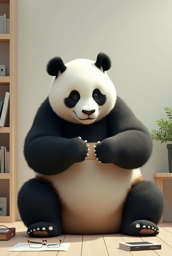 panda work hard
